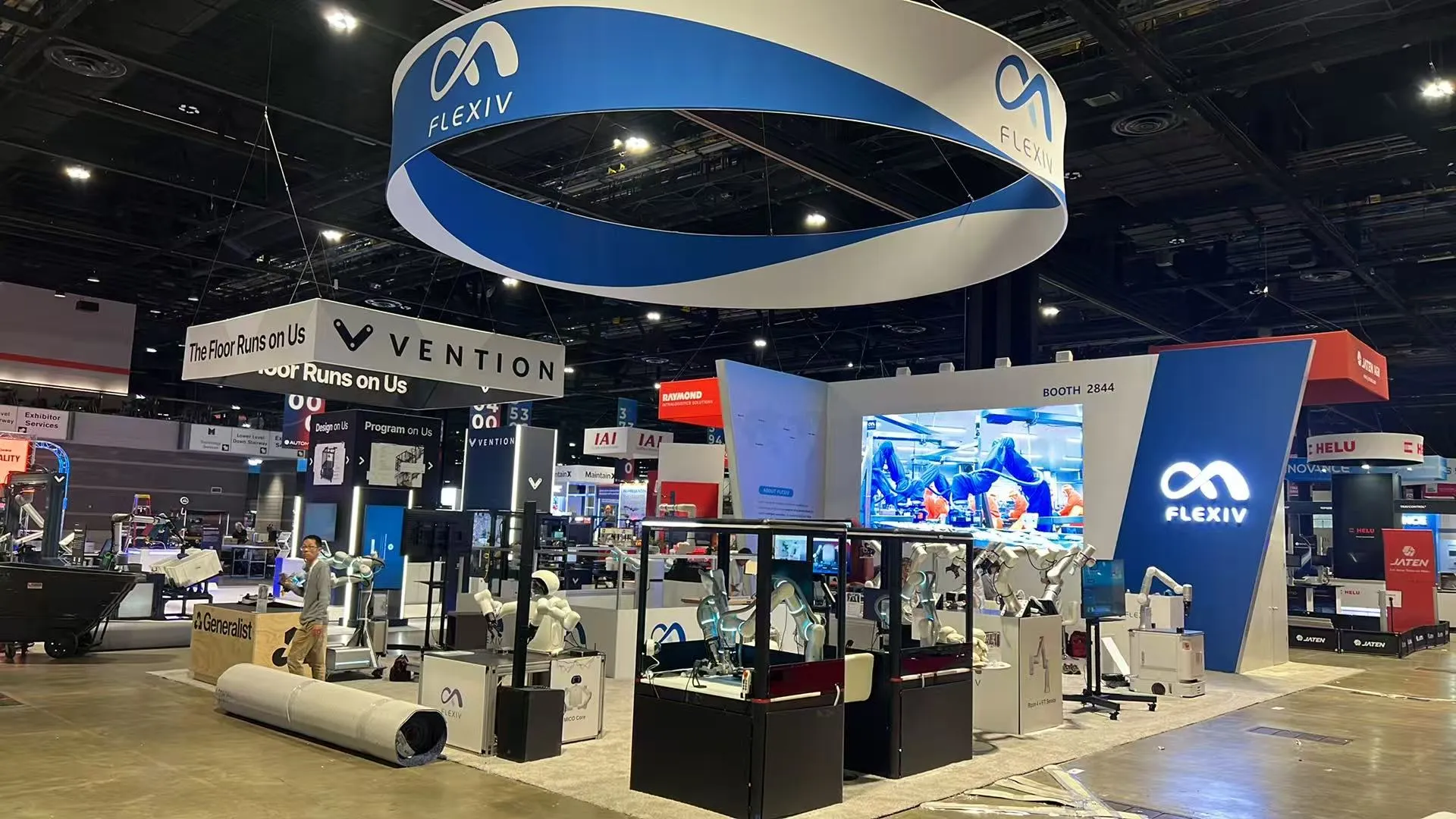 Flexiv custom trade show booth at Automate 2026