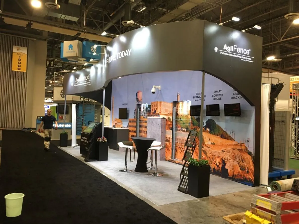 ISC trade show booth at ISC