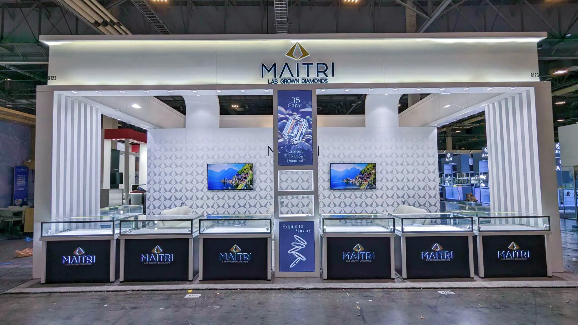 Maitri Diamond trade show booth at JCK 2023