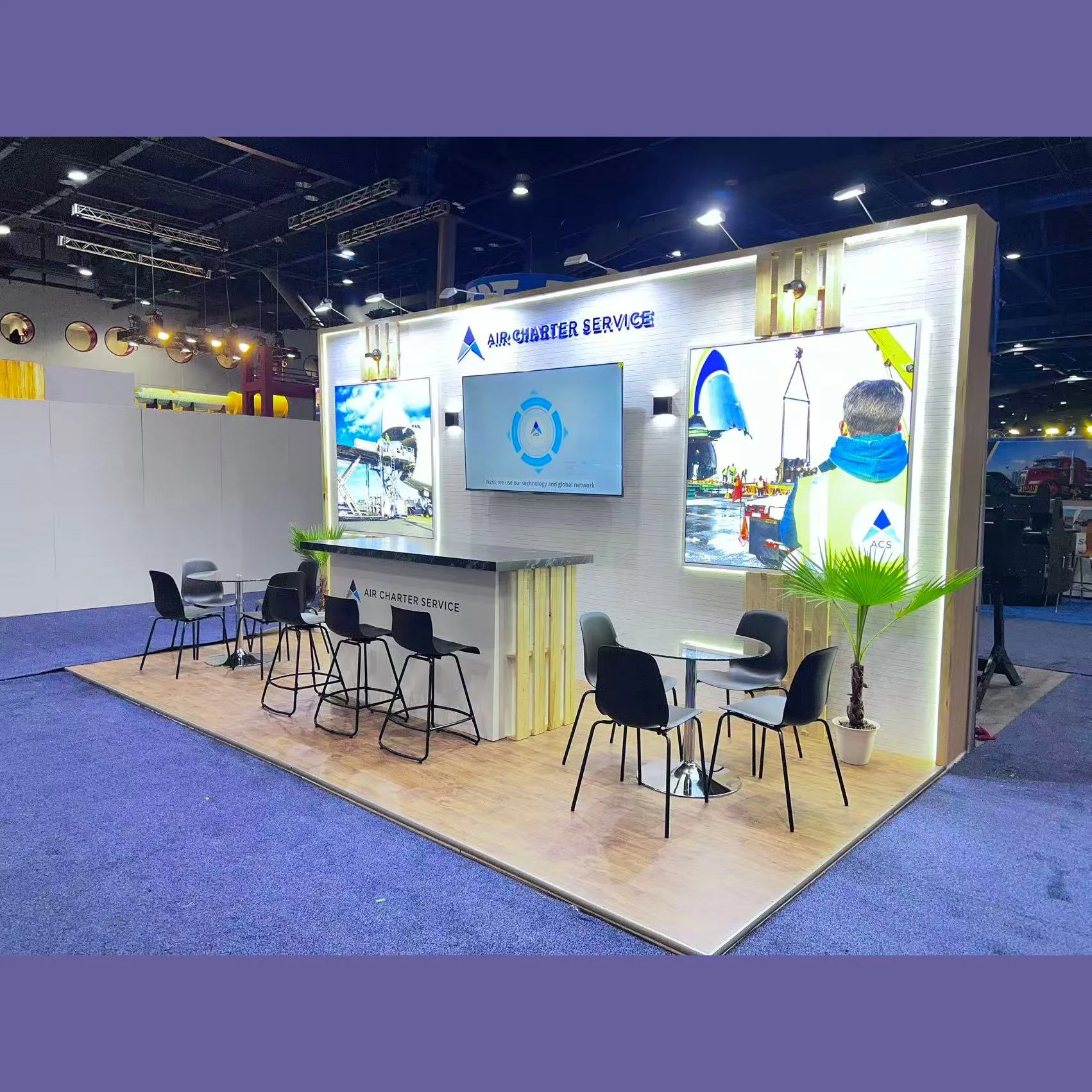 Air Charter trade show booth at Breakbulk 2025