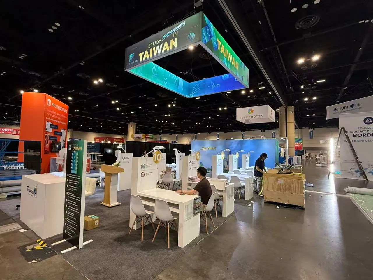 TAIWAN trade show booth at NAFSA 2026