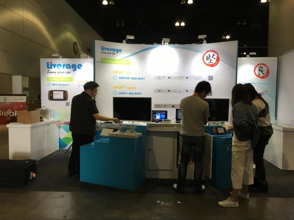 OFC 2017 trade show booth at OFC 2017