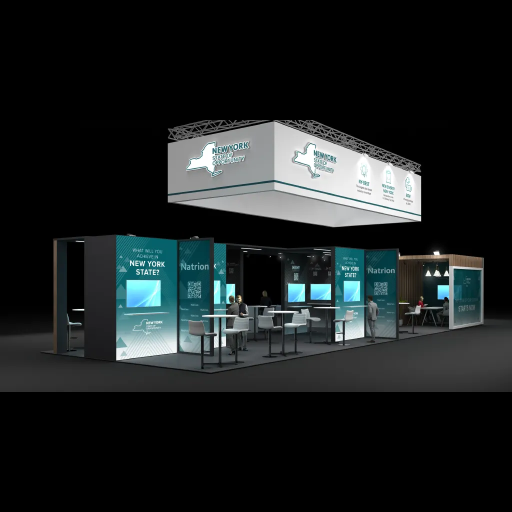 New York State trade show booth at Battery Show 2025