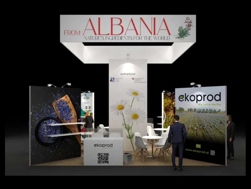 ALBANA trade show booth at Supplyside West 2025