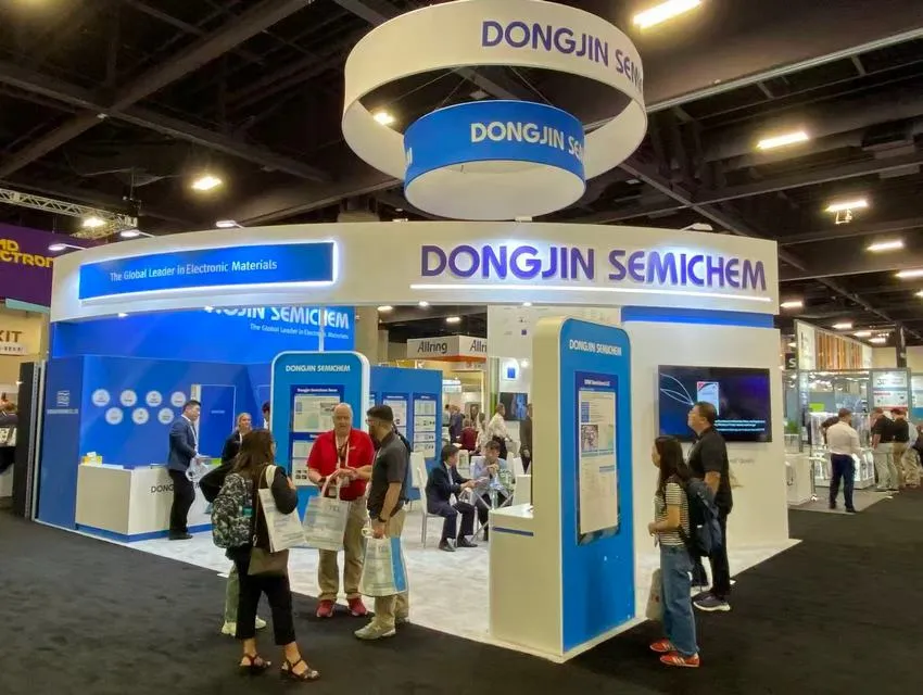 Dongjin custom trade show booth at Semicon West 2025