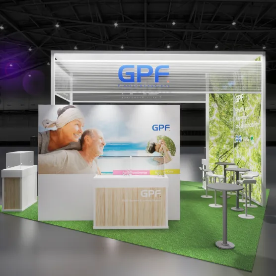 GPF trade show booth at IDEA 2025