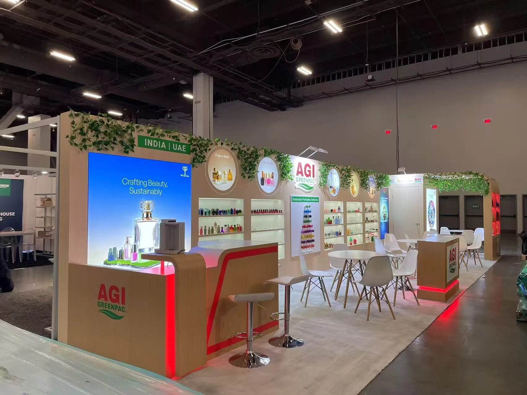 AGI custom trade show booth at Cosmoprof North America 2025