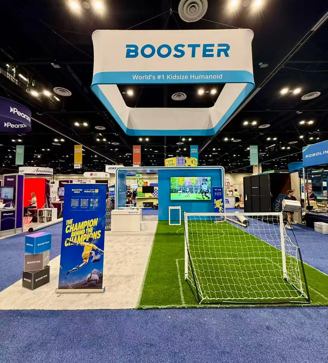 Booster trade show booth at ISTE 2026