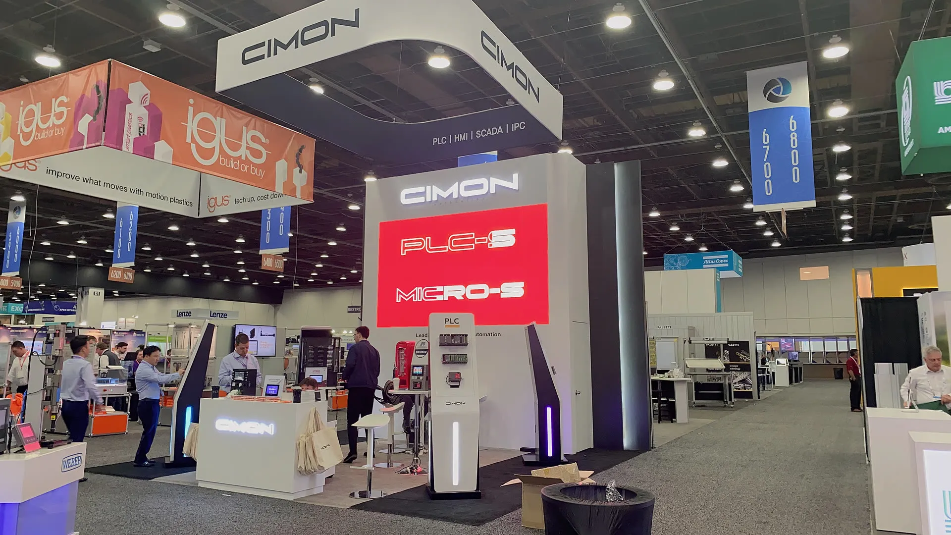 CIMON trade show booth at Automate 2023