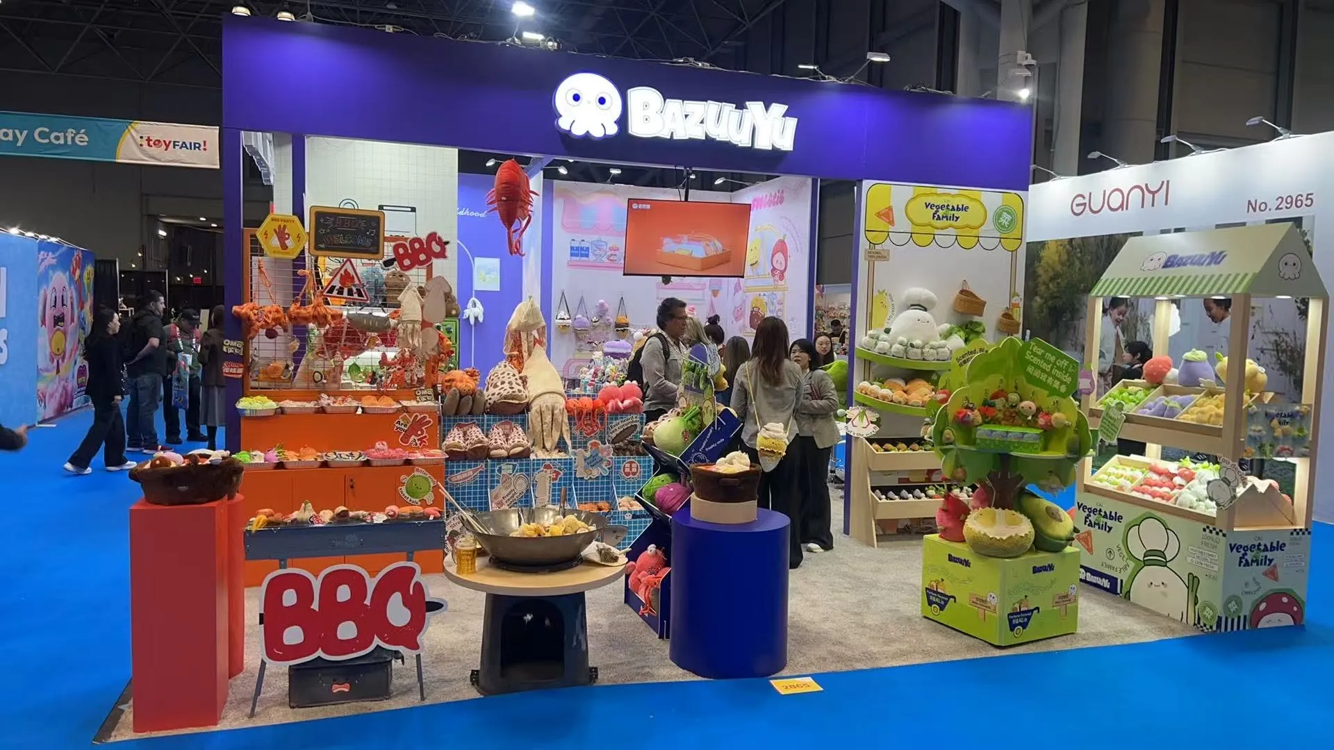 bazuuyu trade show booth at Toy Fair 2026