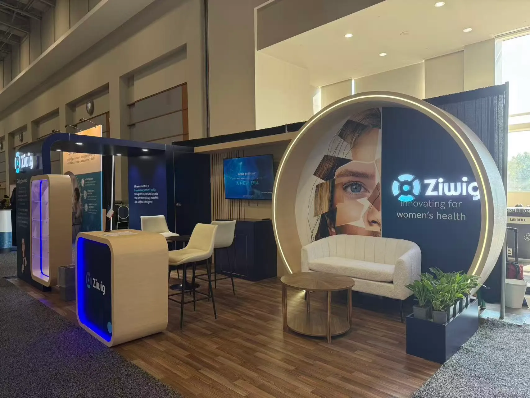 Ziwig trade show booth at ACOG 2026