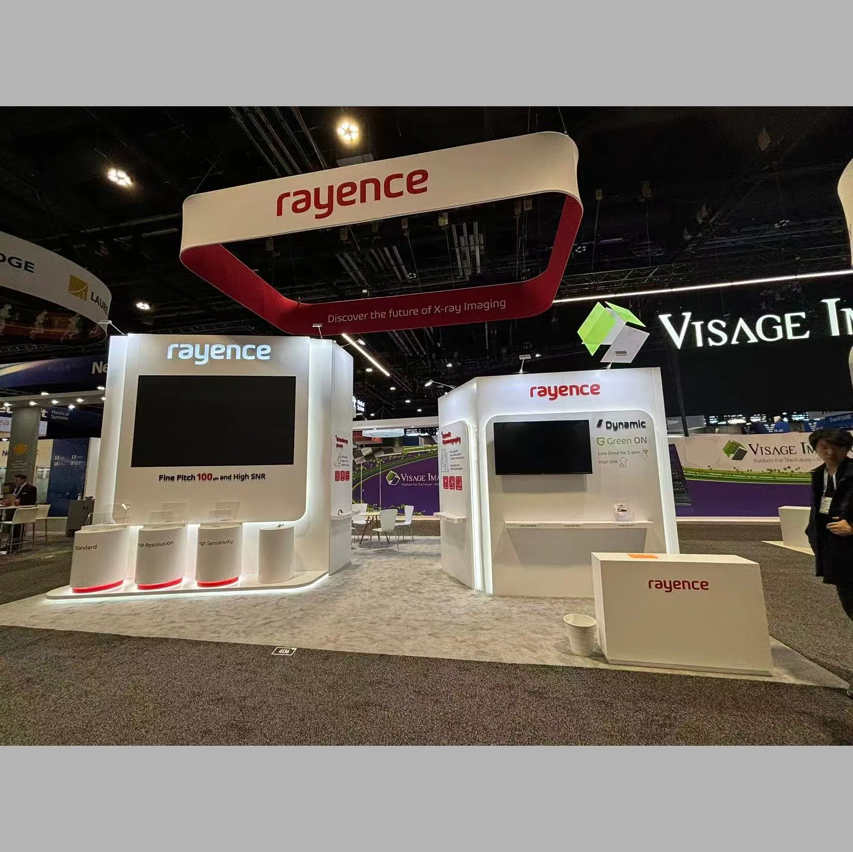 Rayence trade show booth at RSNA 2024