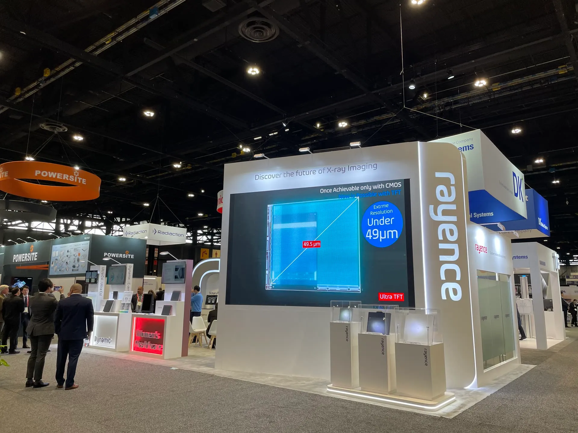 Rayence trade show booth at RSNA 2025