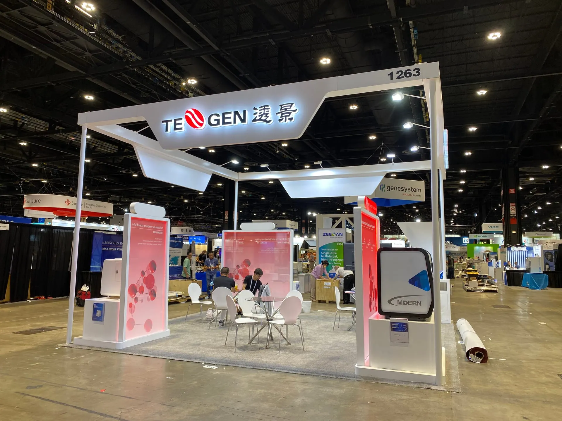 TENGEN trade show booth at AACC 2022