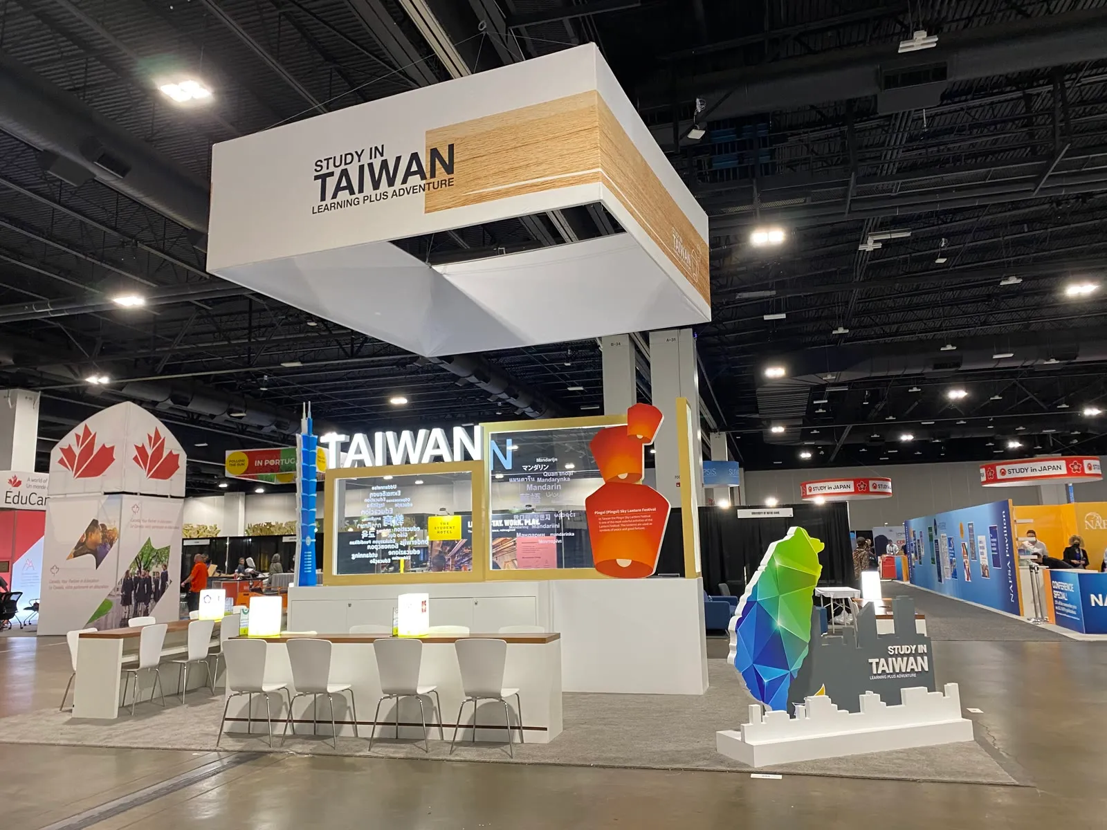 TAIWAN trade show booth at NAFSA 2023