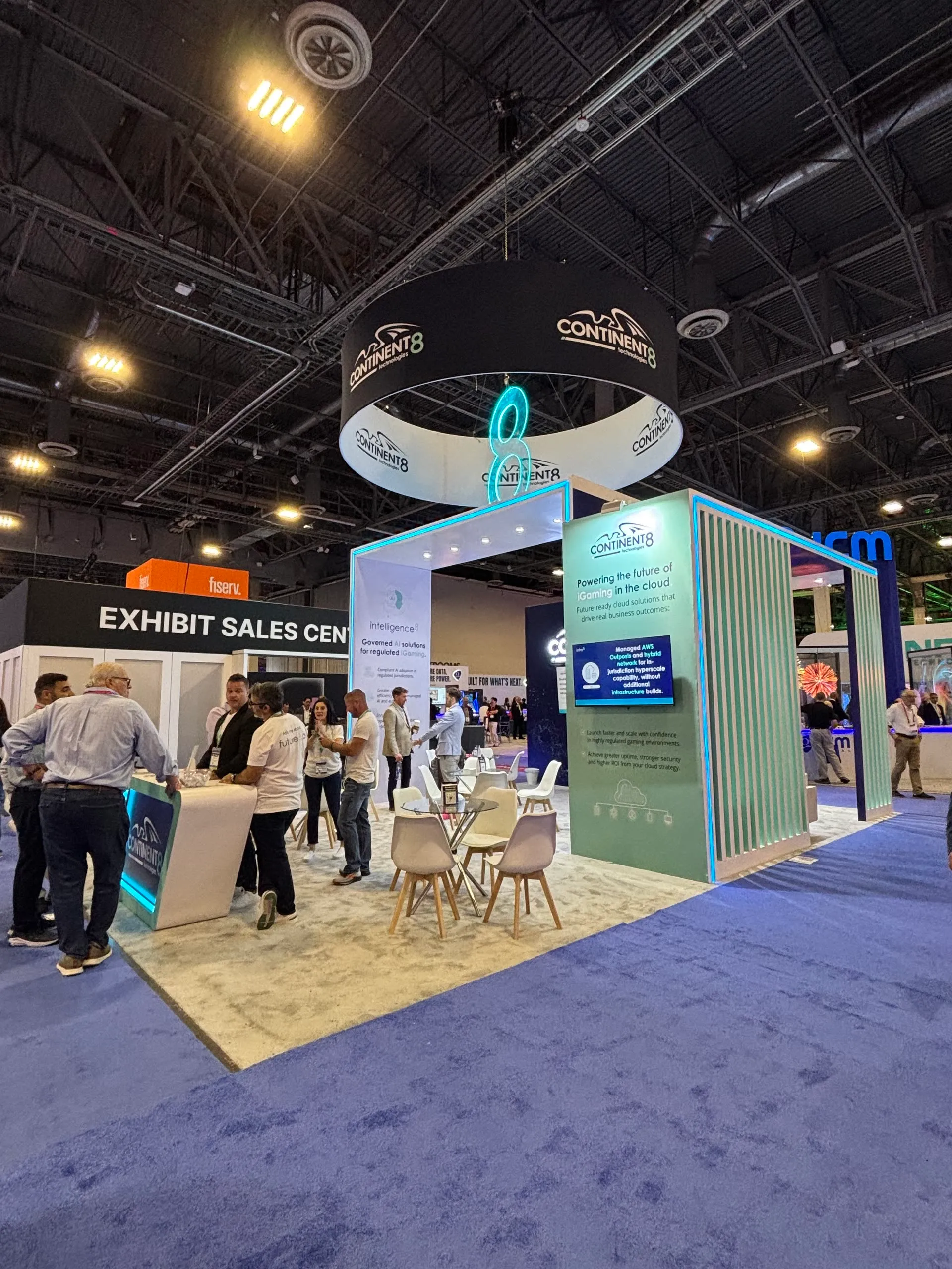 Continent 8 trade show booth at G2E
