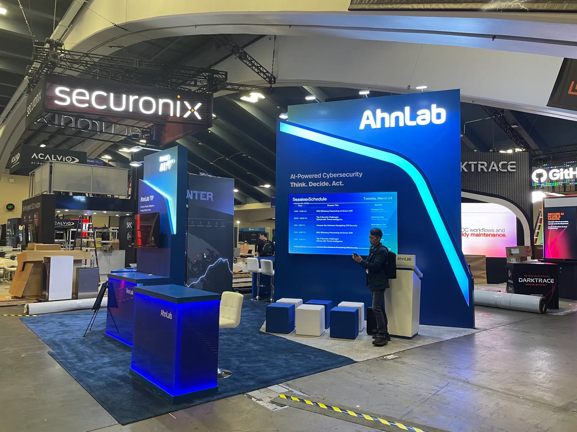 Ahnlab trade show booth at RSAC 2026