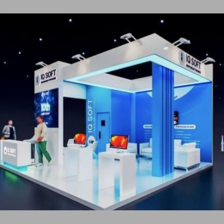IQ SOFT trade show booth at SBC 2025