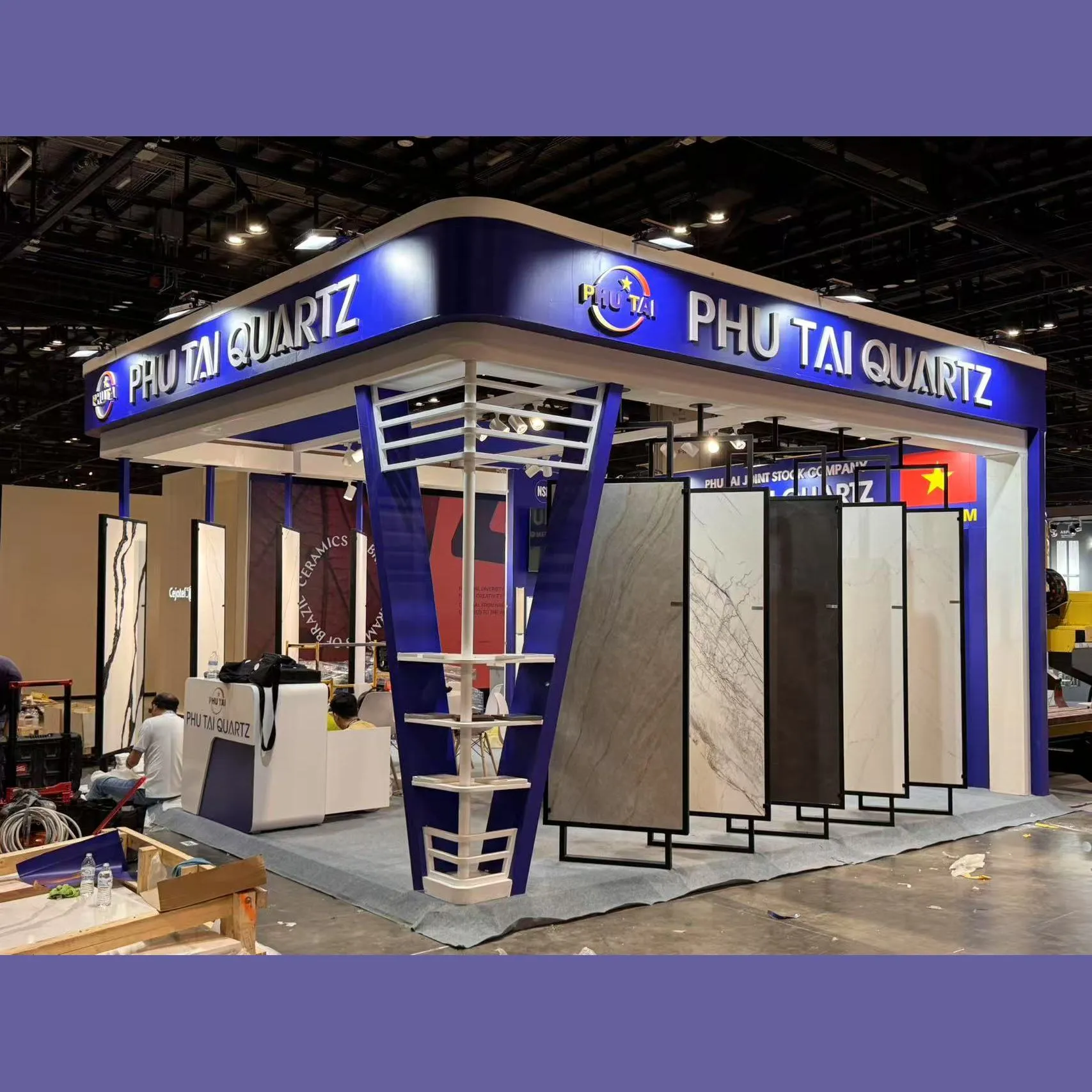 PHU TAI trade show booth at Coverings