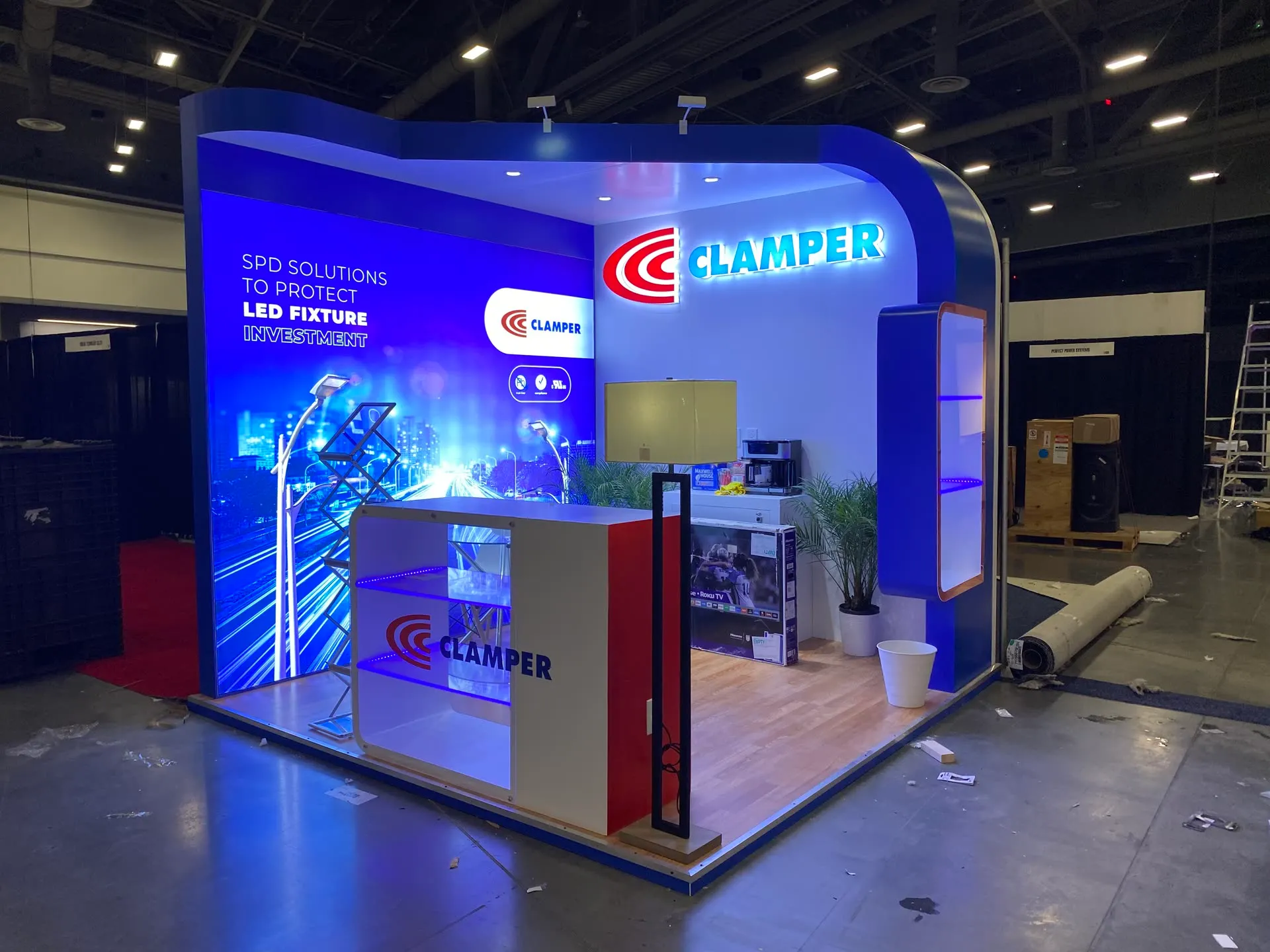 Clamper booth photo 1 — Light Fair 2022, las vegas,NV