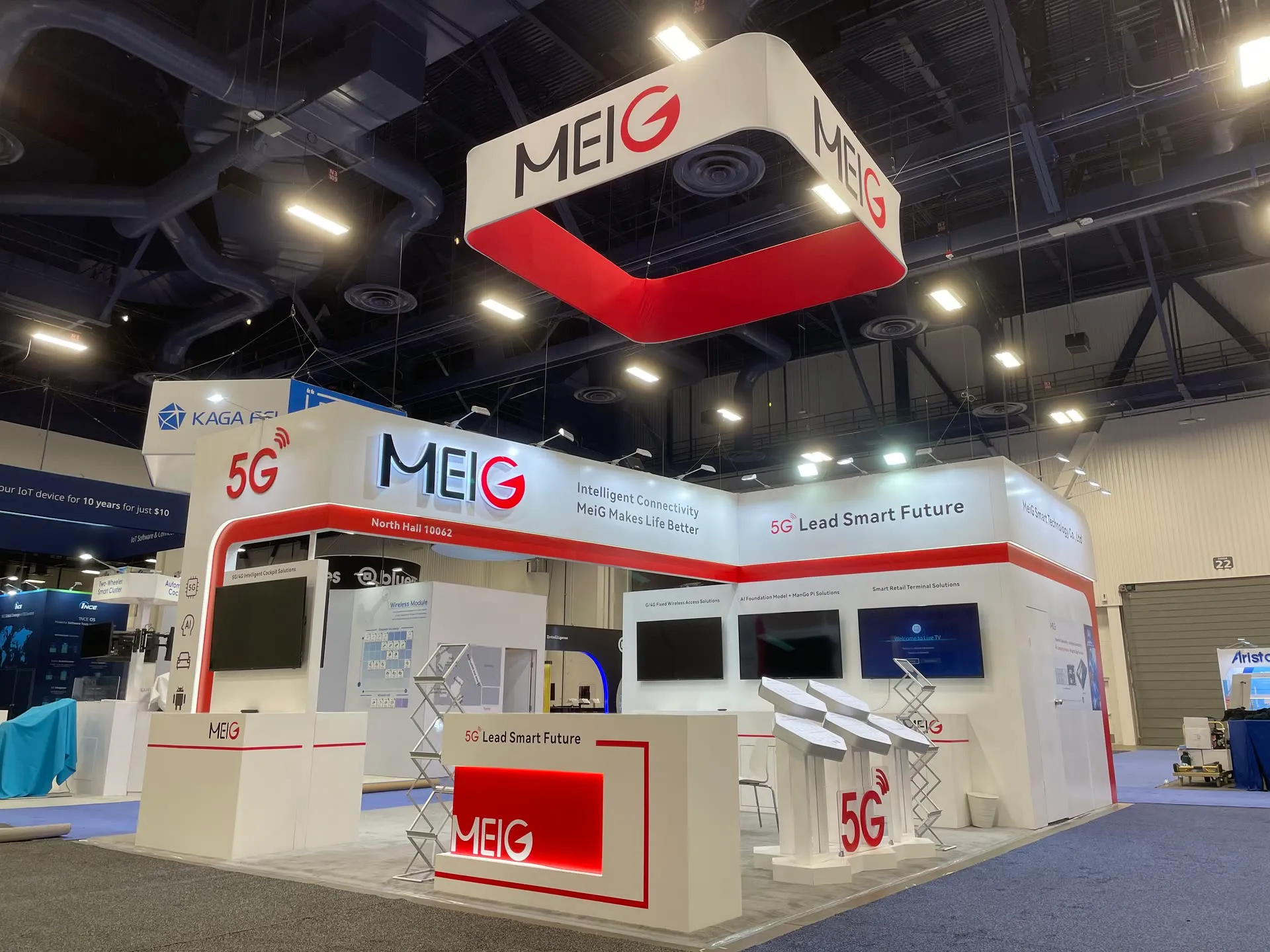 MEIG trade show booth at CES 2025