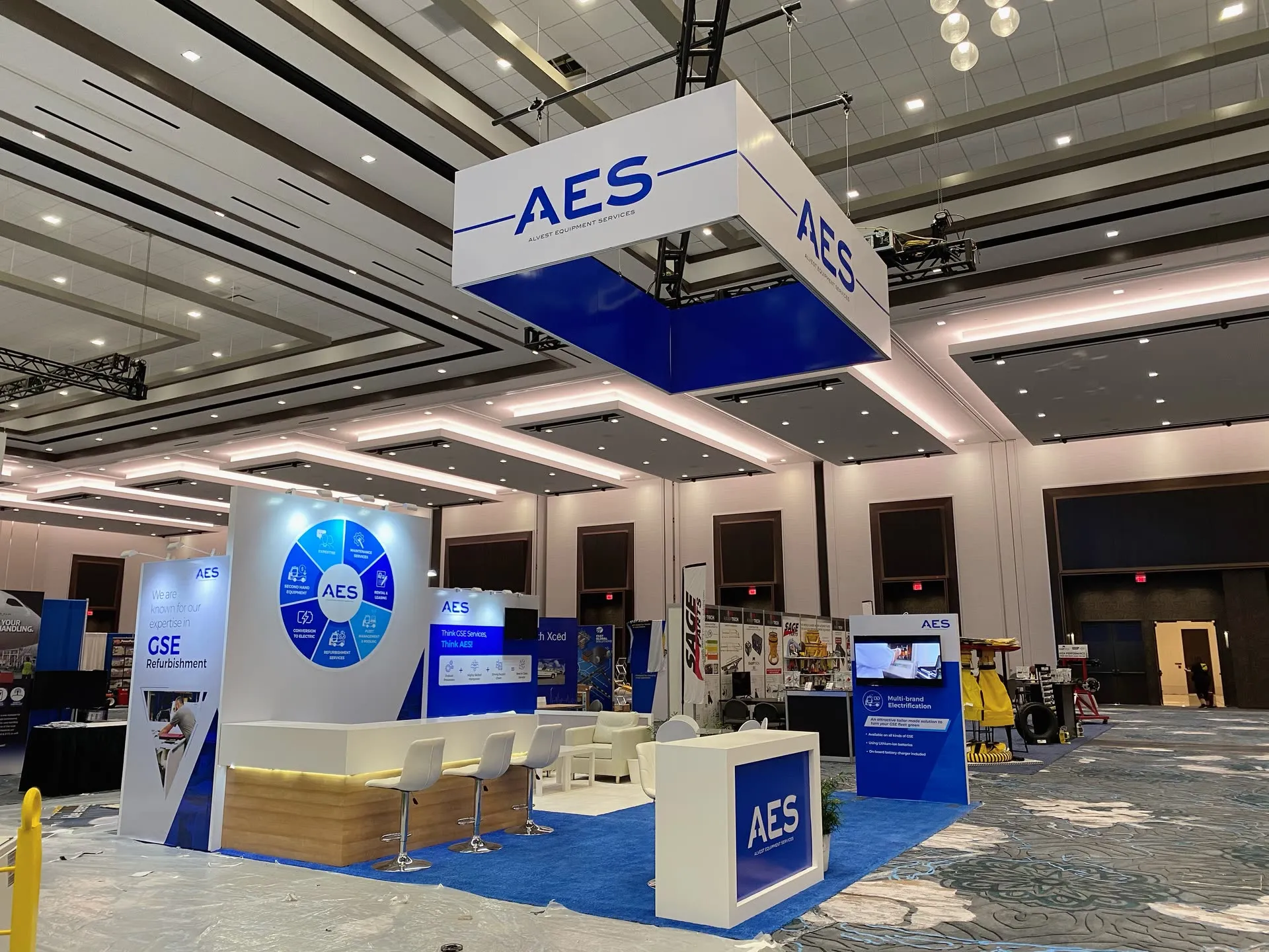 AES booth photo 1 — GSE 2021, las vegas,NV