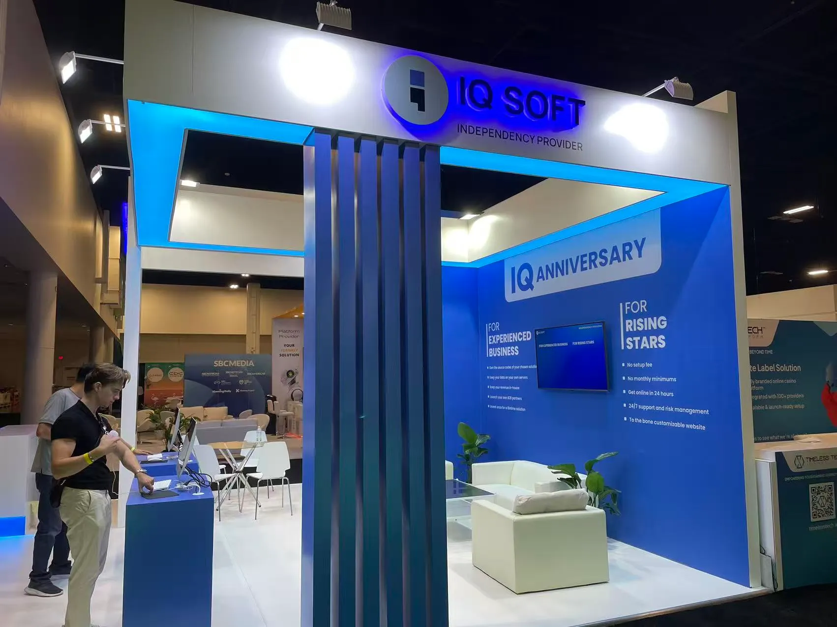 IQ SOFT booth photo 2 — SBC 2025, Fort Lauderdale, FL