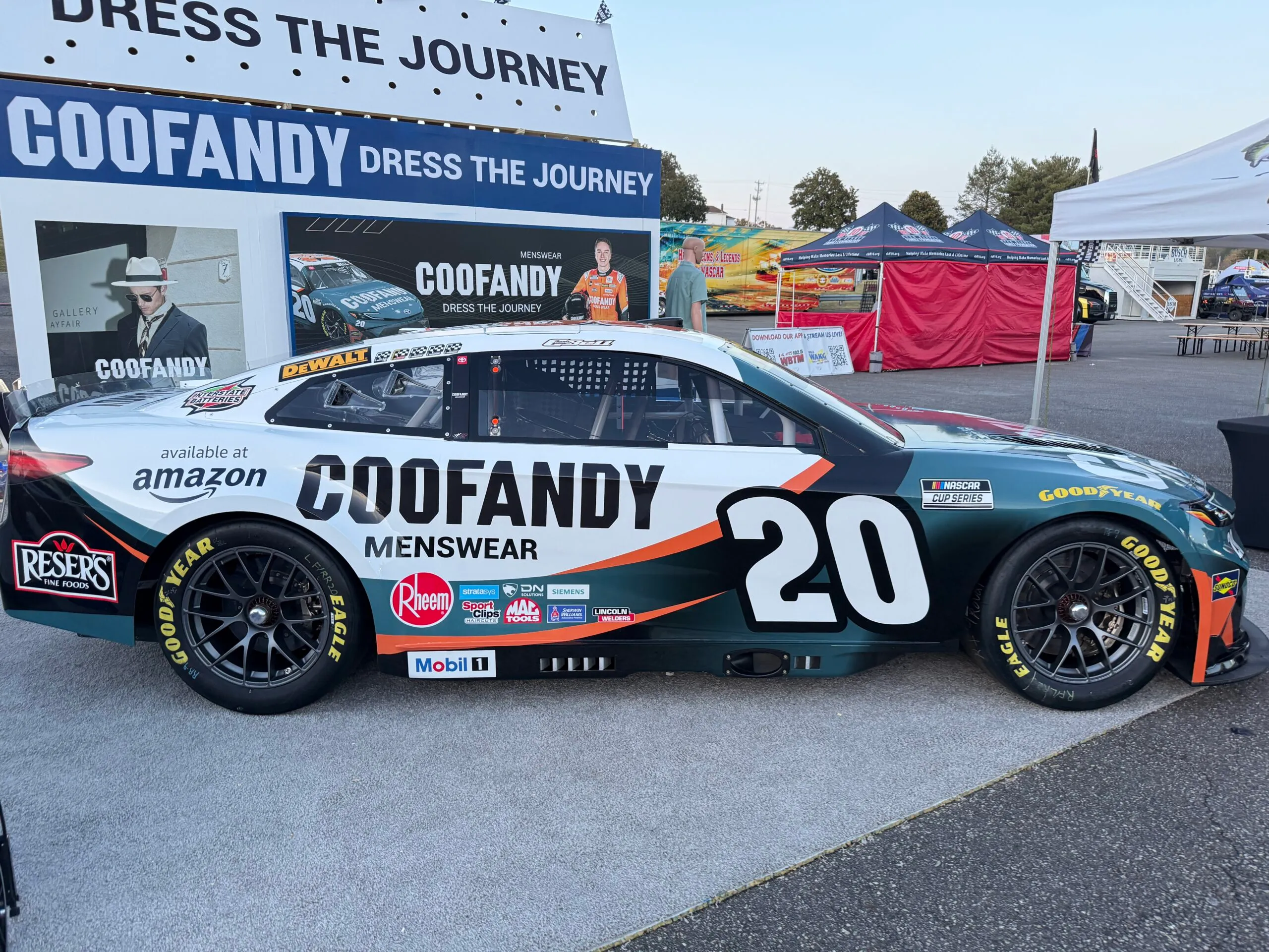 Coofandy booth photo 2 — Martinsville Speedway, Martinsville, VA