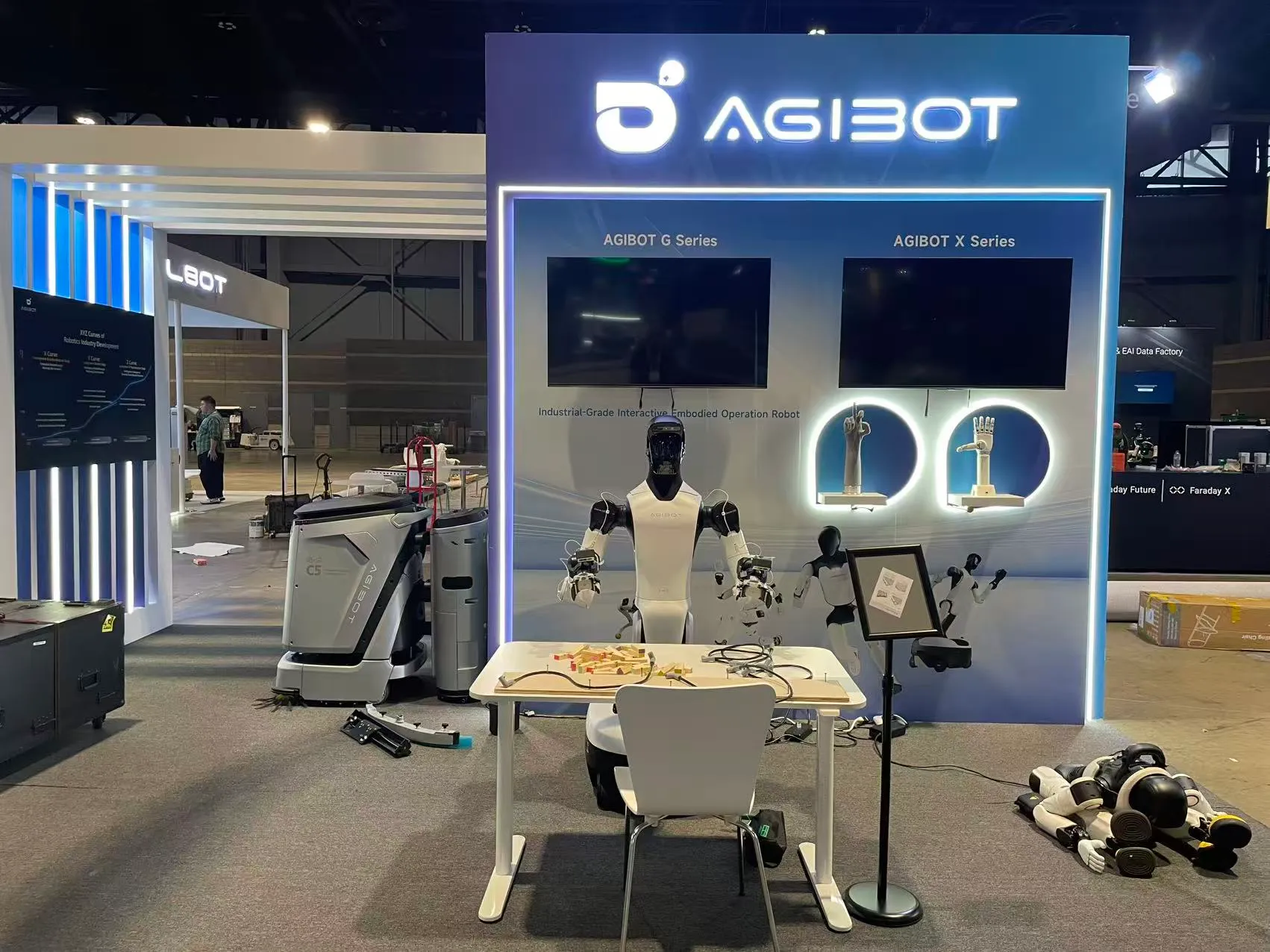 AGIBOT booth photo 2 — Automate 2026, Chicago, IL