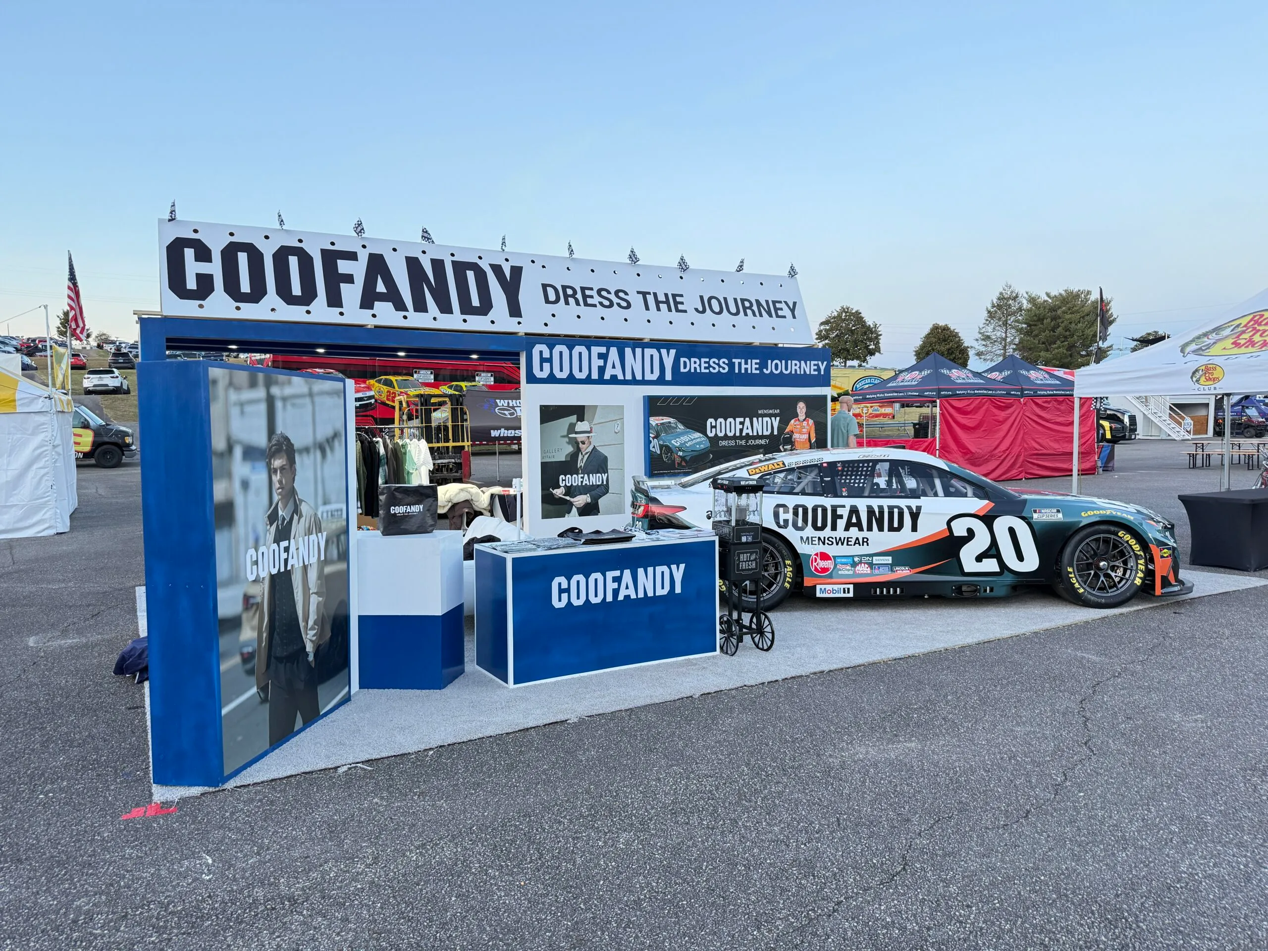 Coofandy booth photo 3 — Martinsville Speedway, Martinsville, VA