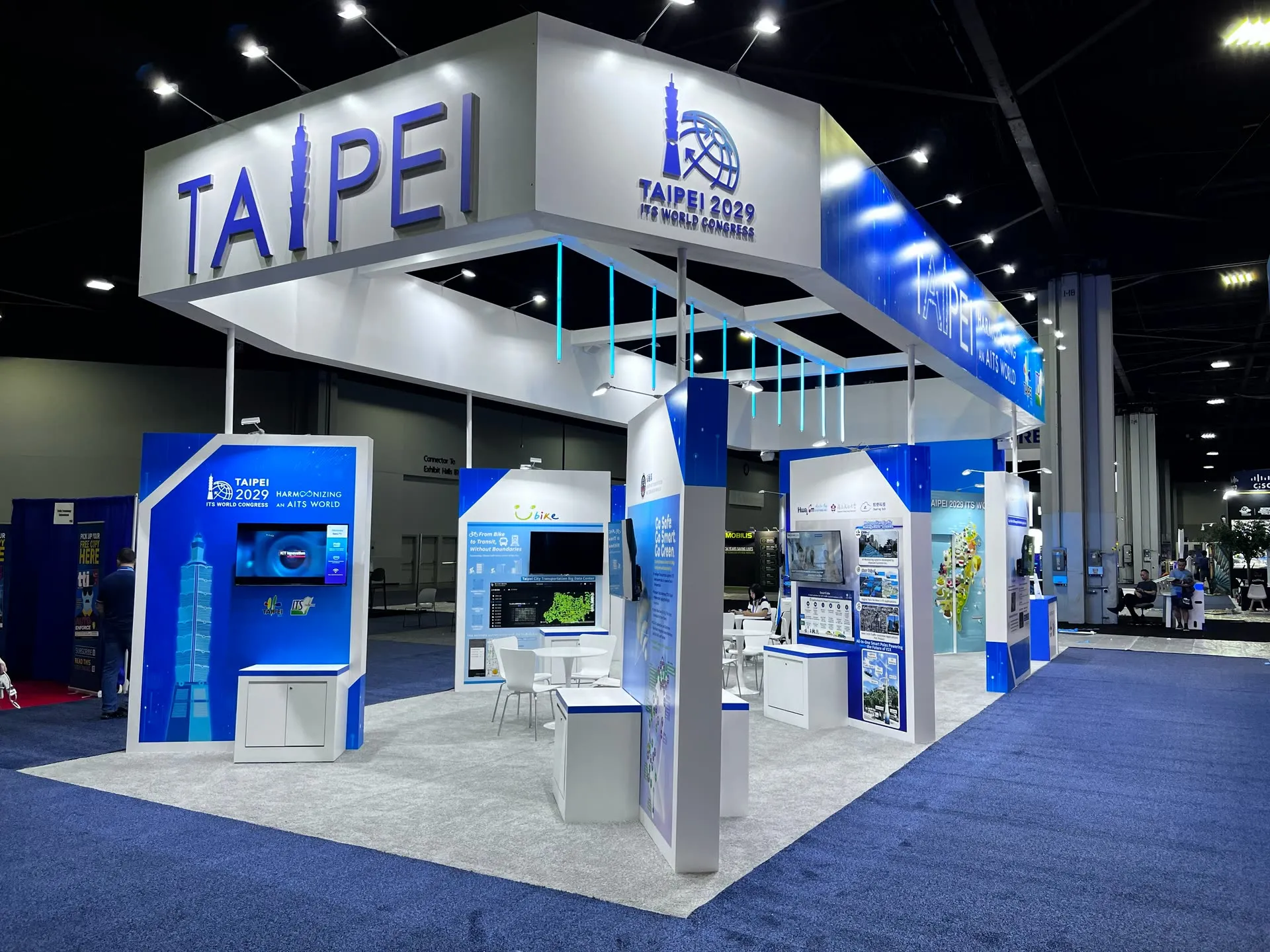 Taipei trade show booth at ITS World Congress 2025